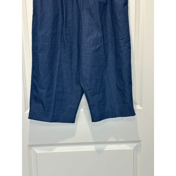 NWT Alfred Dunner Petite Denim Capri Wide Leg Pants Size 14 Petite - Picture 3 of 8